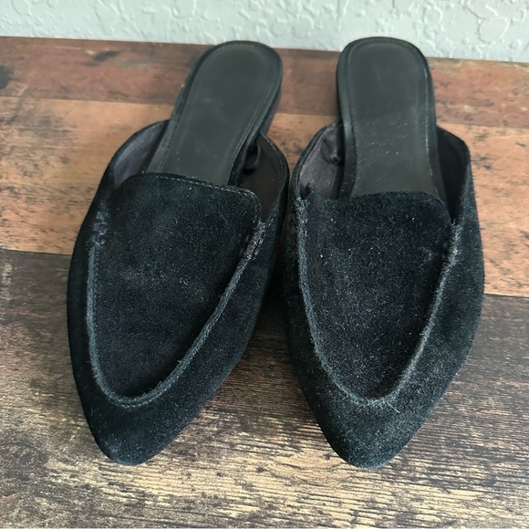 Express Women’s Black Slide Mules Pointed Toe Slip-On Shoes Size 7.5 - Picture 1 of 7